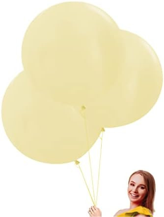 Amazon.com: 24 inch Large Round White Balloons 10 Pack Thick Big jumbo Latex Balloons Giant overs... | Amazon (US)