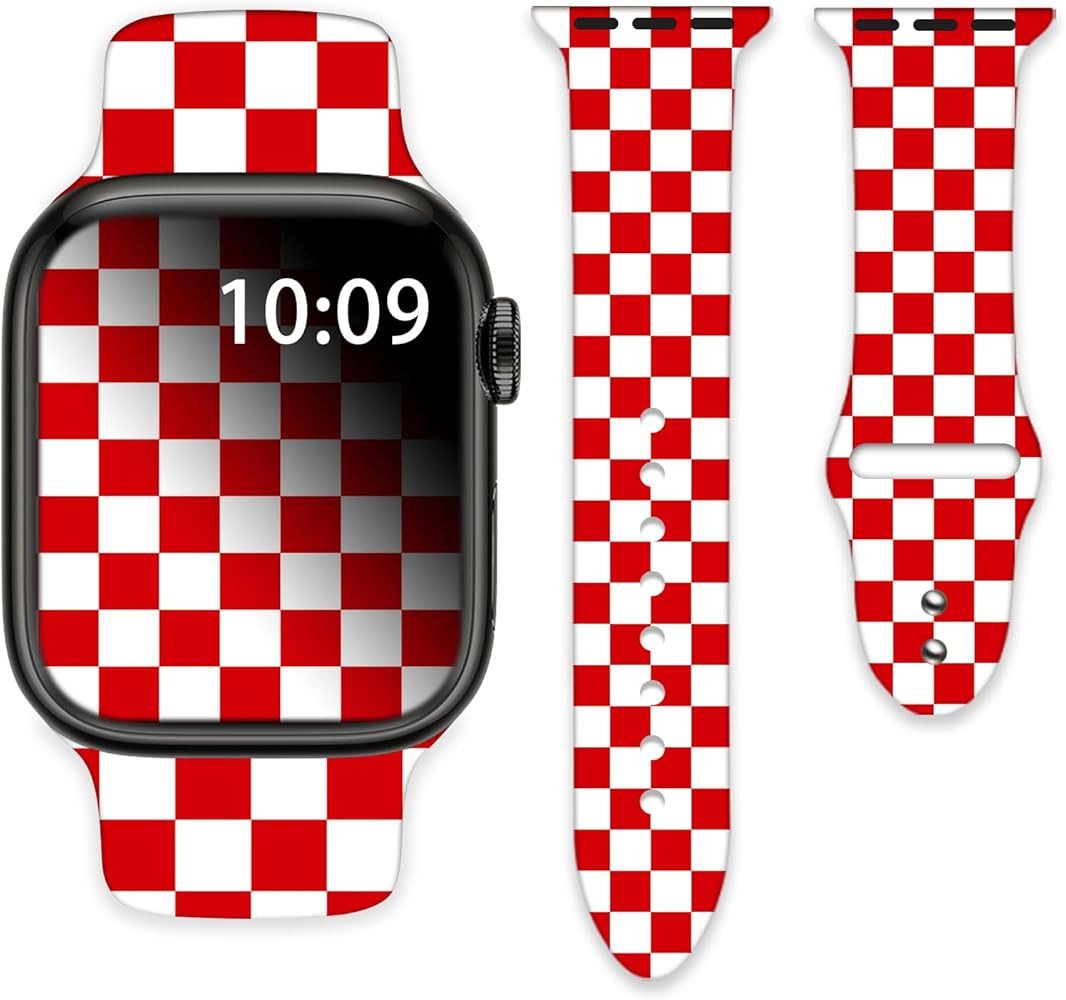 Watch Bands Compatible with Apple Watch 38mm 40mm 41mm 42mm 44mm 45mm 49mm for Women Men Silicone... | Amazon (US)