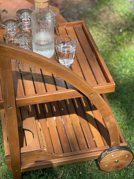 I only just put it together but I love this outdoor bar cart and it’s under $100! With quick shipping 👏🏻 You can use it for entertaining or just storing stuff outside. 

Wayfair, outdoor decor, summer, water glasses, La Rochere bee glassware, wine glass, goblet 

#LTKhome #LTKFind #LTKSeasonal