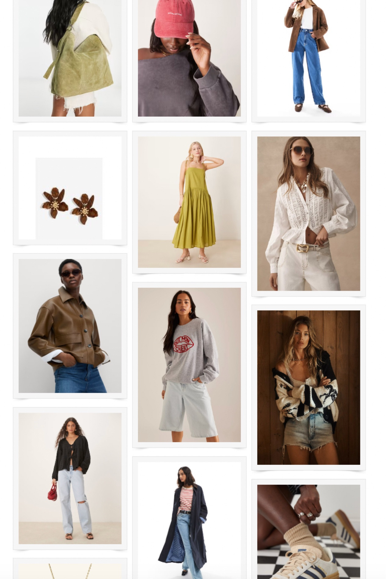 Weekly picks - grey sweatshirts, caps, suede bags, summer tops, chunky knits, brown jackets  

#LTKFashionMonth #LTKuk #LTKspring