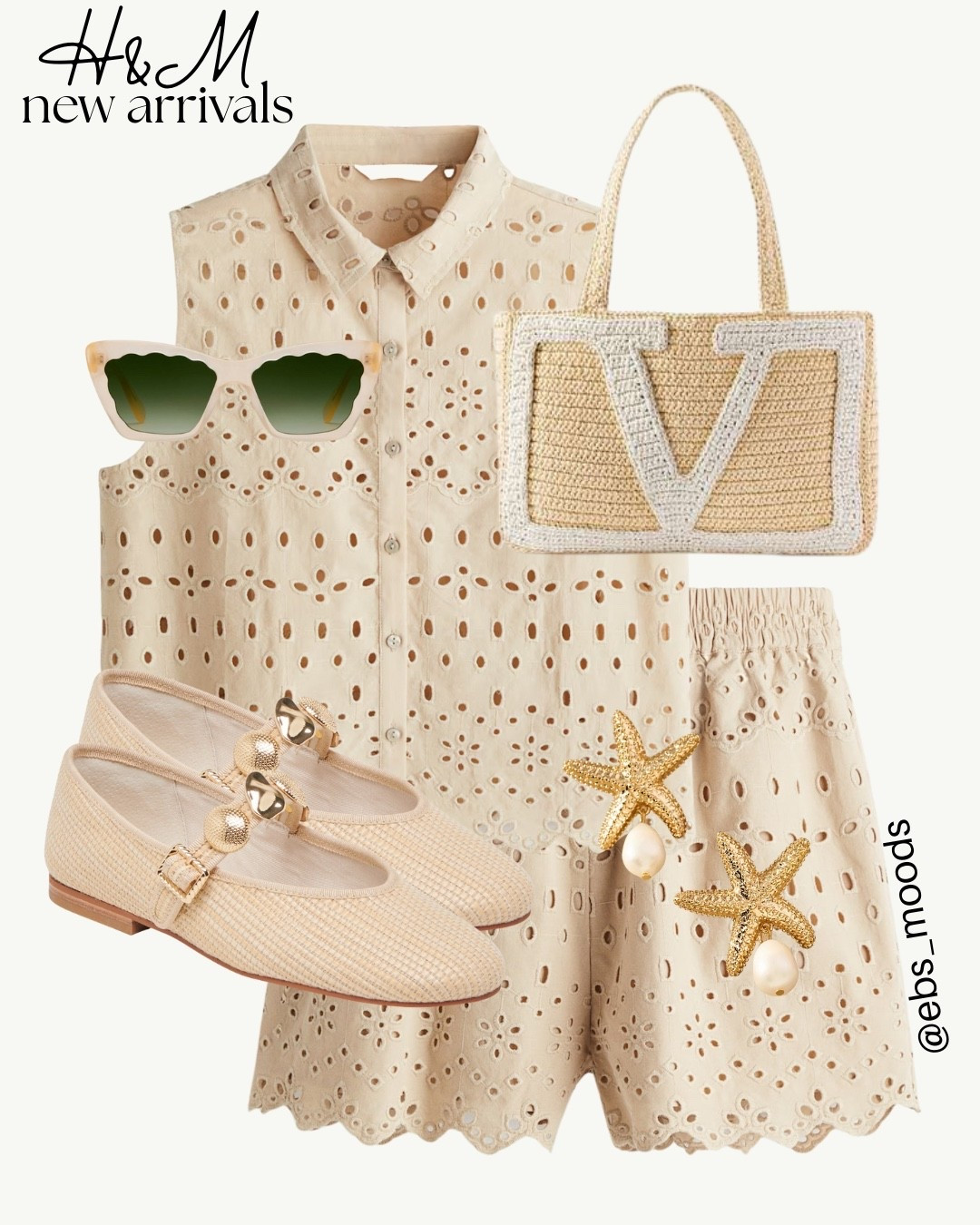 Neutral summer outfit from H&M.

Raffia handbag, cream flats,  wacky earrings 

#LTKSeasonal #LTKStyleTip #LTKFindsUnder50

#LTKSeasonal #LTKFindsUnder50 #LTKStyleTip