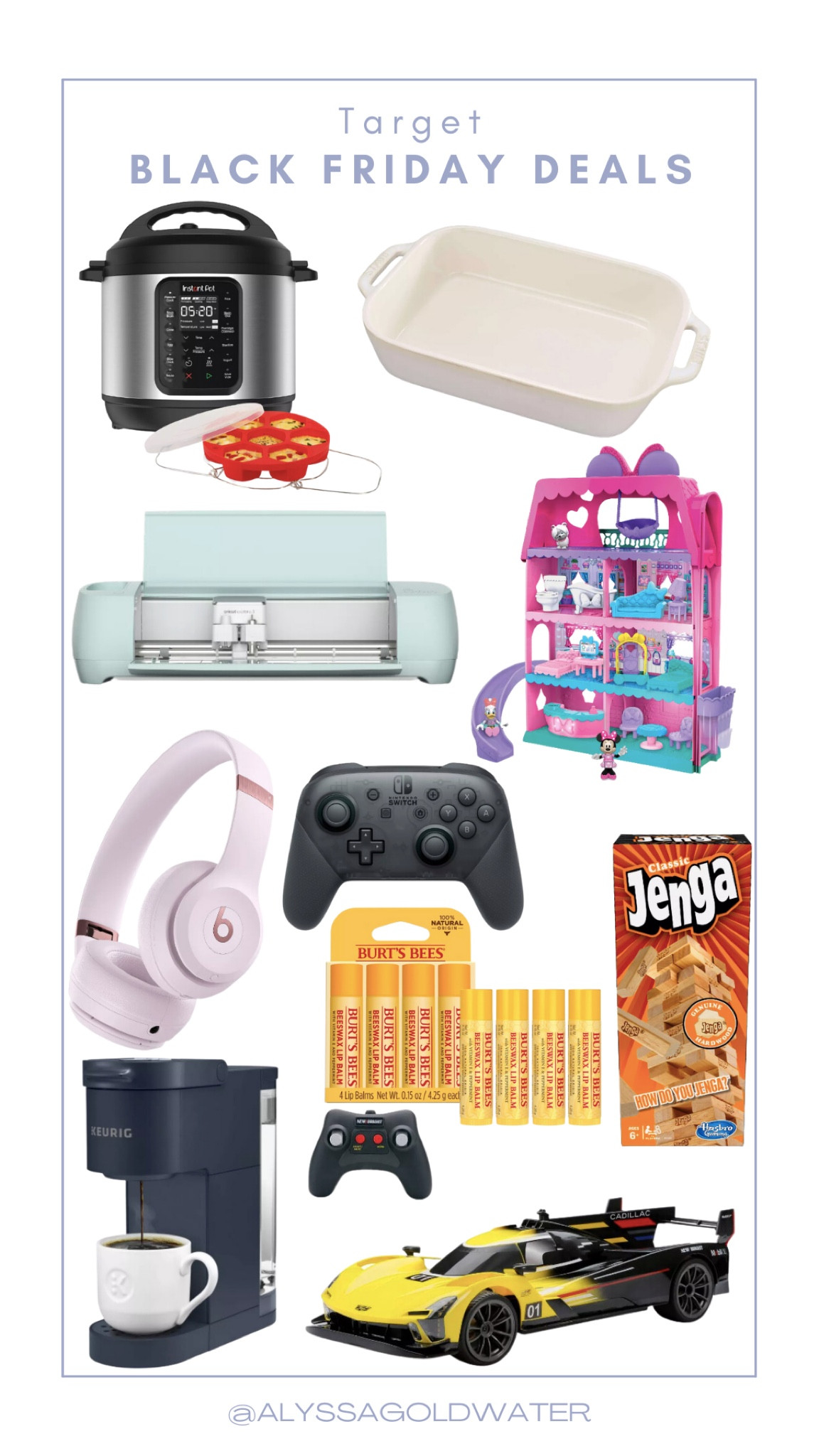 Black Friday Deals at Target!!

Insta pot, baking pan, doll house, Jenga, chapstick, headphones, coffee machine, remote control car, switch controller, and cutting machine!

#LTKSaleAlert #LTKHome #LTKFamily