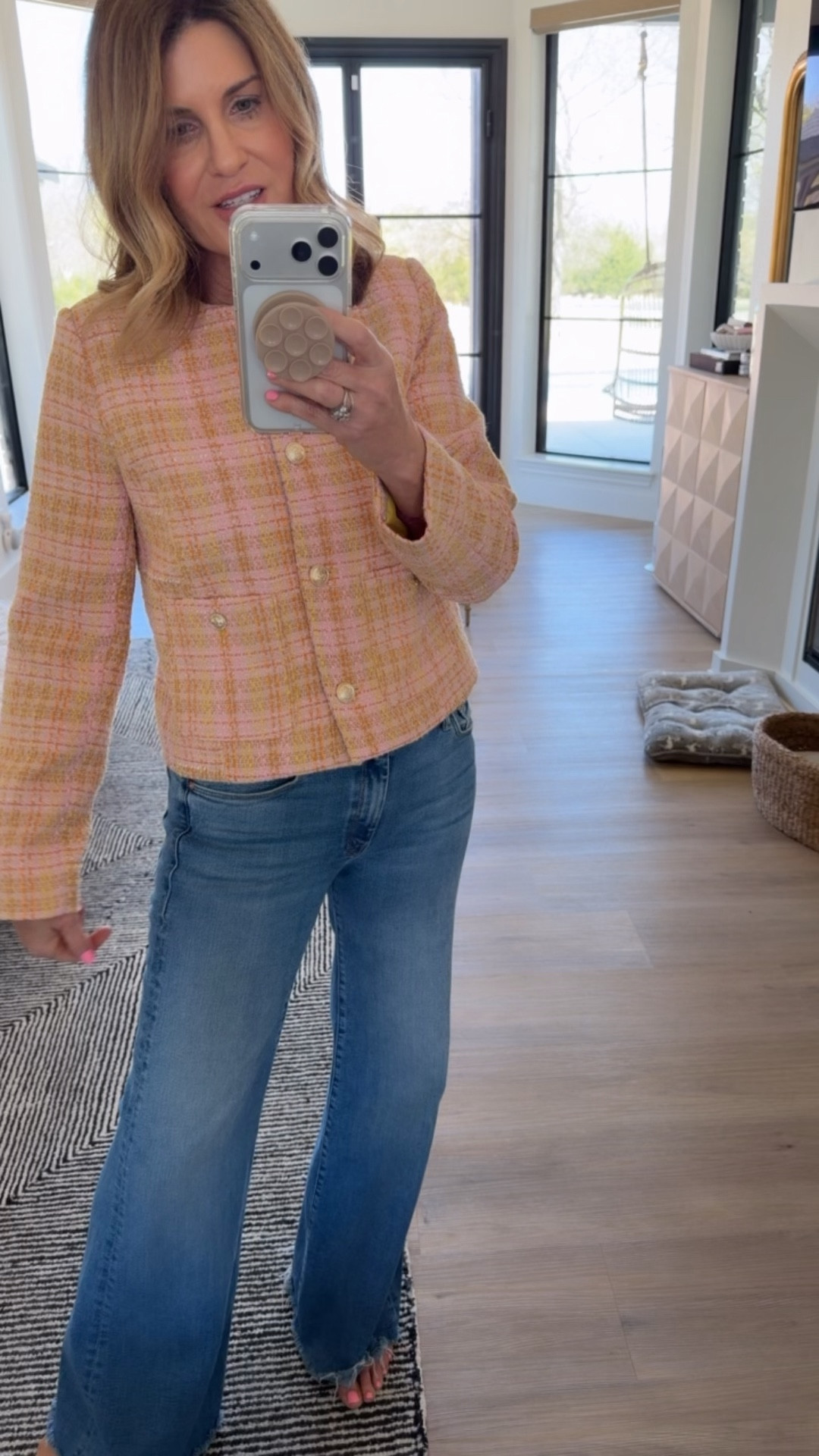 Love the tweed jackets @walmartstyle 
I’m wearing a small in this plaid tweed 

#LTKOver40