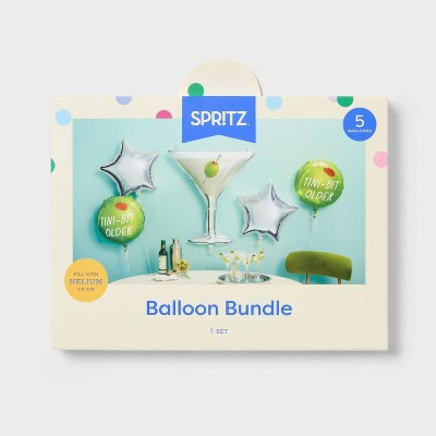 5ct Tini Bit Older Martini Birthday Foil Balloon Bouquet- Spritz™ | Target
