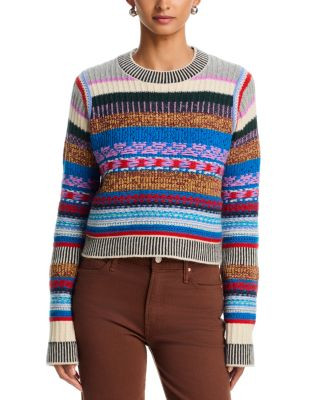 Mother The Extra Crop Long Sleeve Sweater | Bloomingdale's (US)