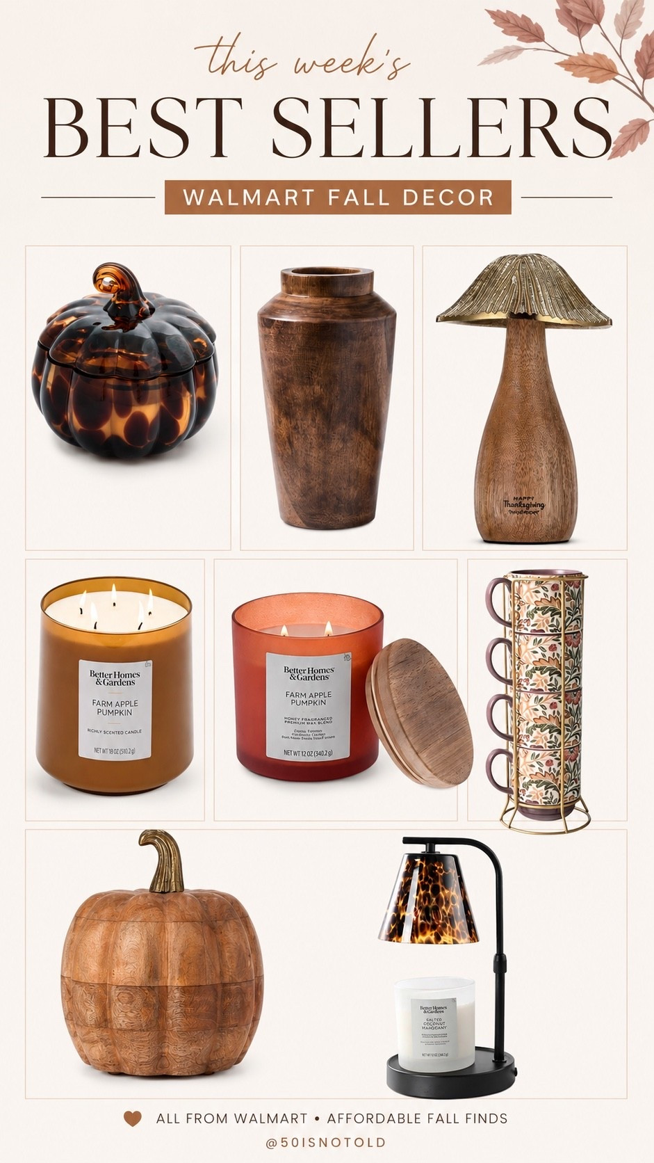 This week’s best sellers were lots of my recent finds from Walmart for Fall home decor! I’m glad you all loved these pieces as much as I did!

#LTKSeasonal #LTKHome