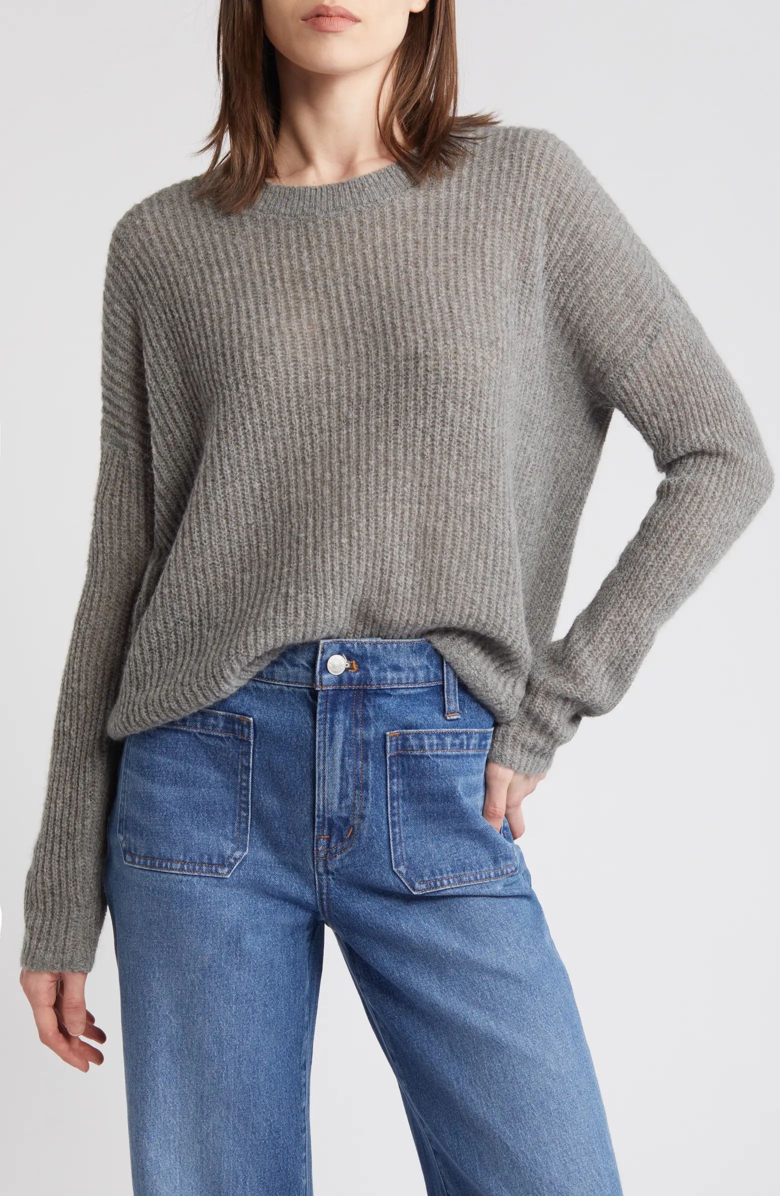 Ribbed Crewneck Sweater | Nordstrom