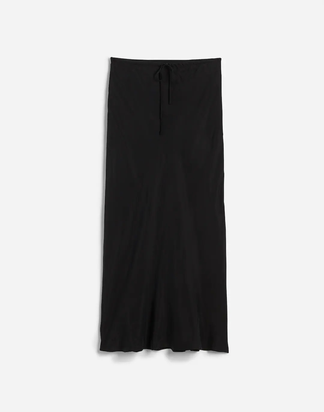 Tie-Waist Maxi Slip Skirt in Cupro Blend | Madewell