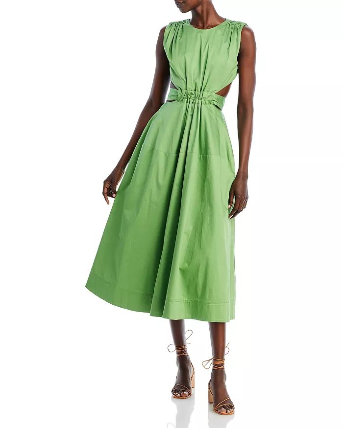 Tie Front Cotton Midi Dress | Bloomingdale's (US)