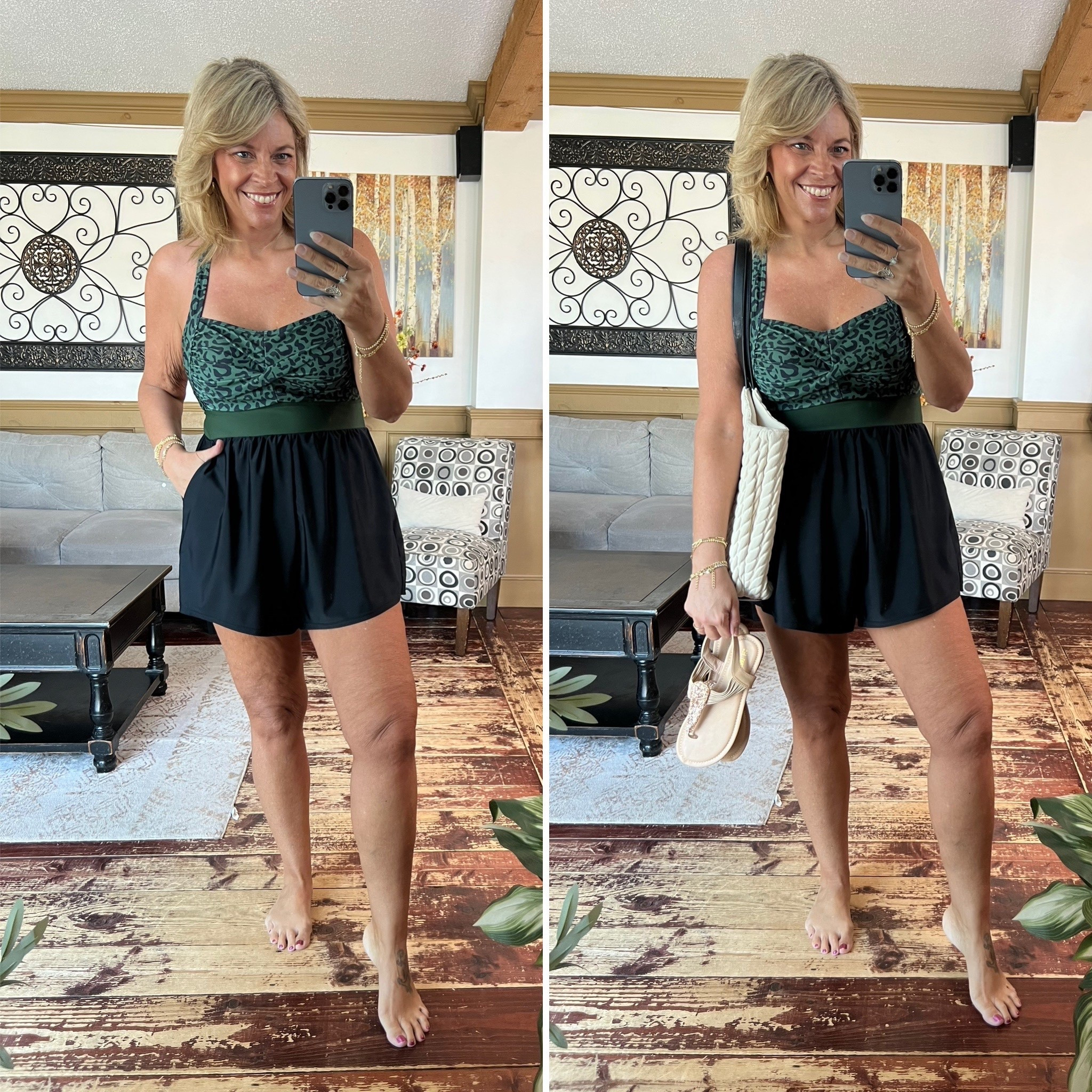 Wearing size 12 in this swim romper from Bloomchic. I LOVE this!!! 

#LTKMidsize #LTKOver40 #LTKSeasonal