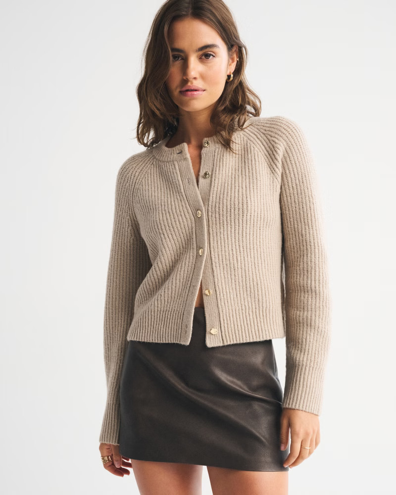 Women's Crew Cardigan | Women's Tops | Abercrombie.com | Abercrombie & Fitch (US)