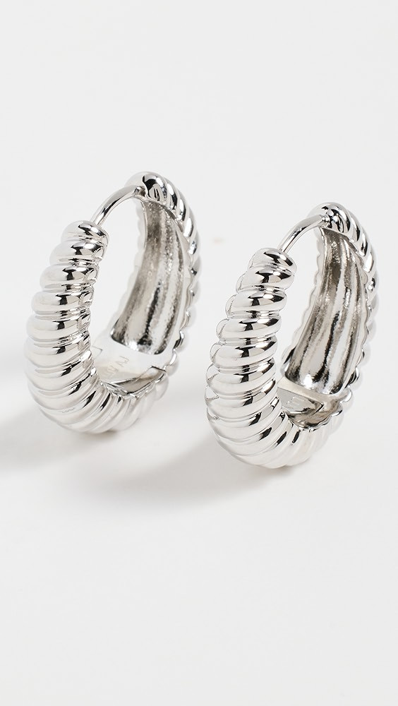 The Ridged Marbella Hoops | Shopbop