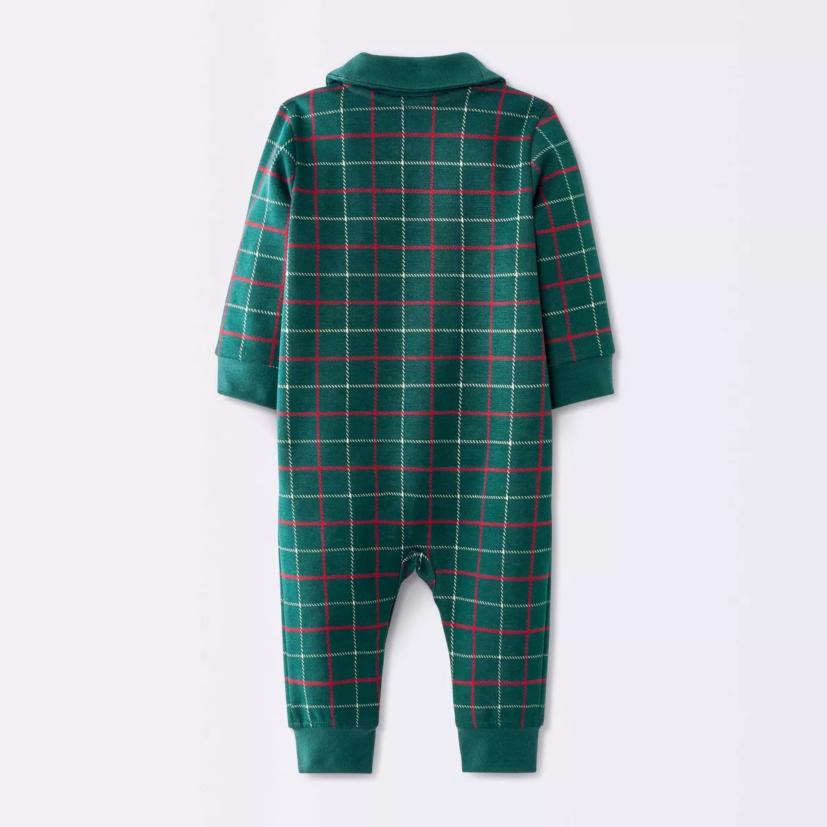 Baby Boys' Holiday Tiny Hare Romper - Cloud Island™ Green Newborn | Target