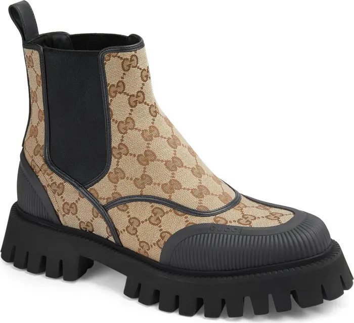 Maxi GG Canvas Chelsea Boot (Men) | Nordstrom