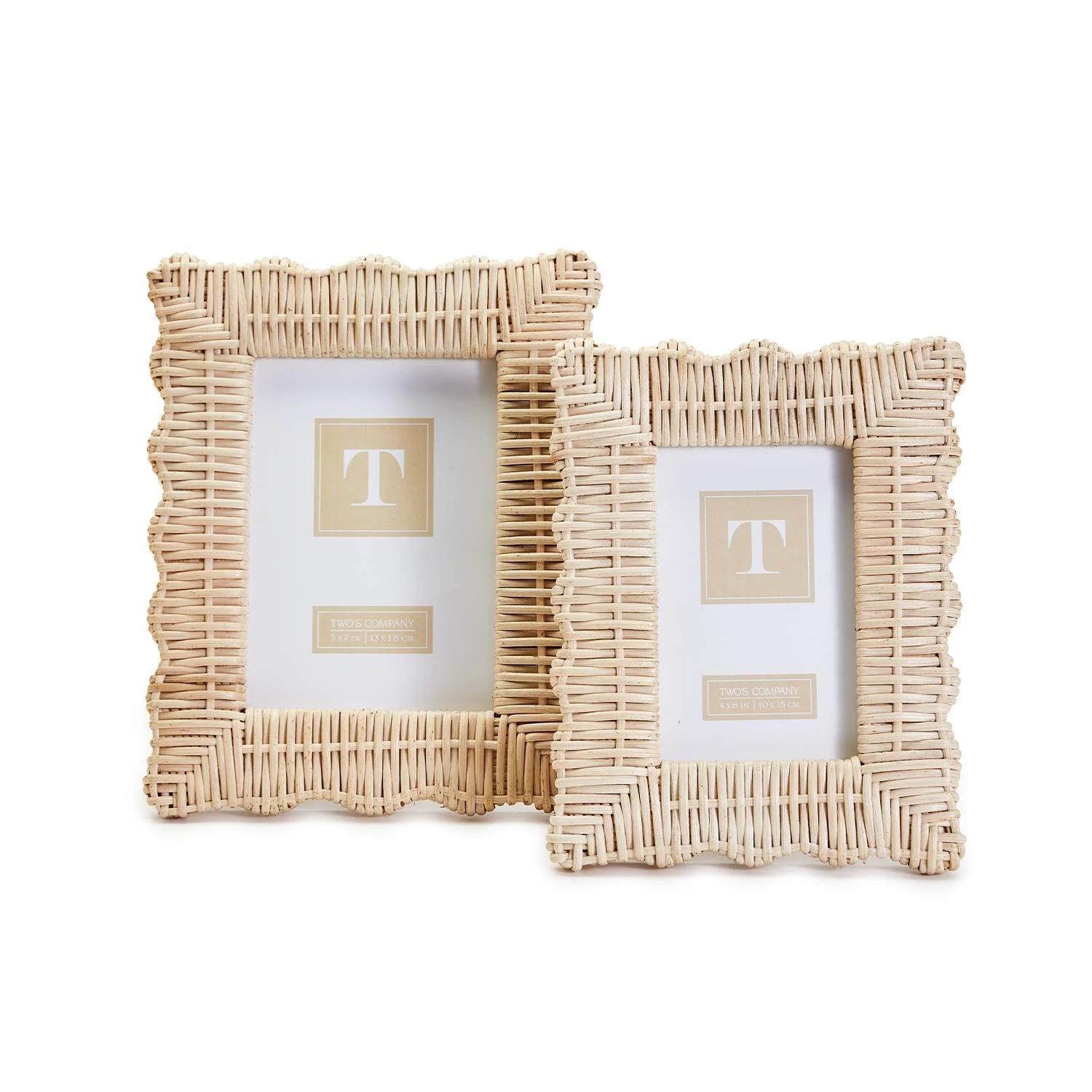 Wicker Weave Photo Frames, Set of 2 | Burke Decor