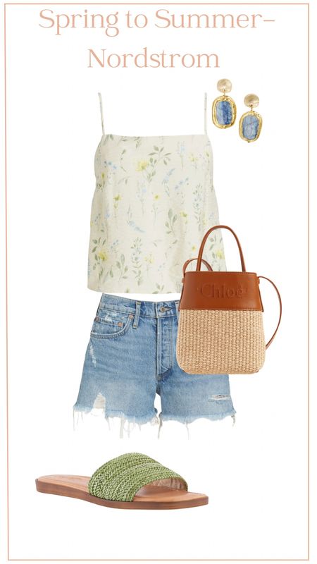 Love this Nordstrom summer look with this pretty cami and my go to jean shorts! 

#LTKfindsunder50 #LTKSeasonal #LTKstyletip
