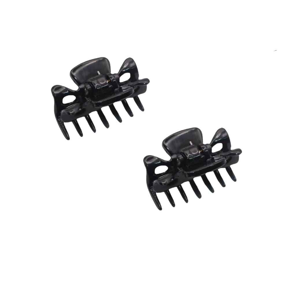 Parcelona French Classic Very Small 1 1/2" Claw Clips with Tight Spring Set of 2 Girls Hair Jaw C... | Amazon (US)