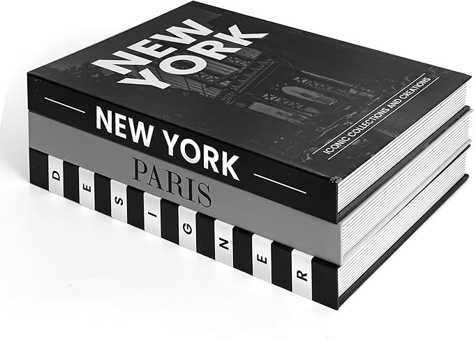 Designer Books Decor Set of 3, Decorative Books for Home Decor, Coffee Table Books Decor Bookshel... | Amazon (US)