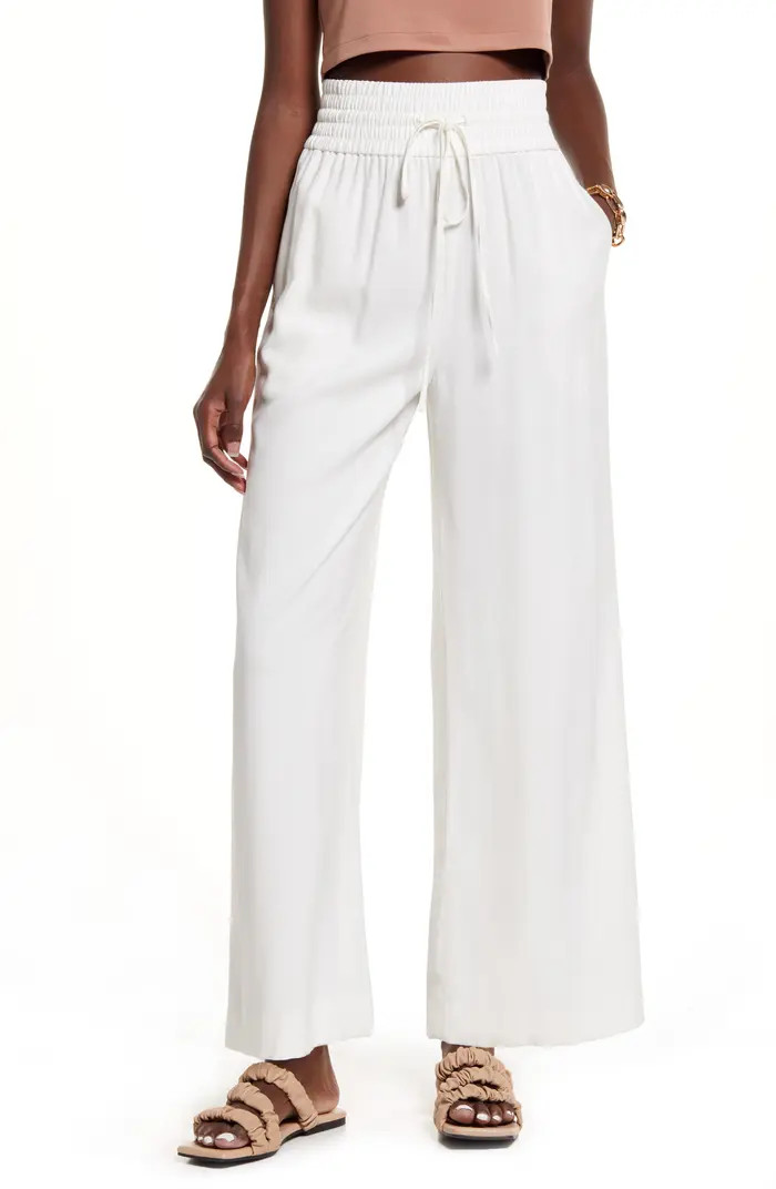 Drawstring Wide Leg Pants | Nordstrom
