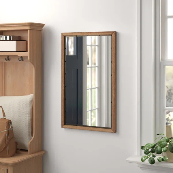 Addilynn Rustic Wood Wall Mirror | Wayfair North America