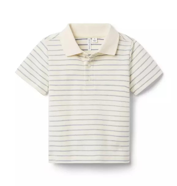 The Striped Pique Polo | Janie and Jack