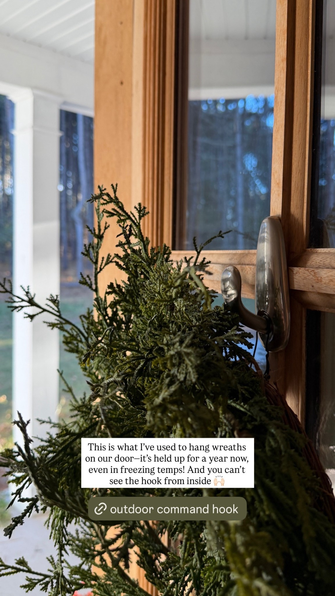 This outdoor command hook has held up for a year now and work like a charm for hanging wreaths! 

#LTKHoliday #LTKCyberWeek #LTKHome