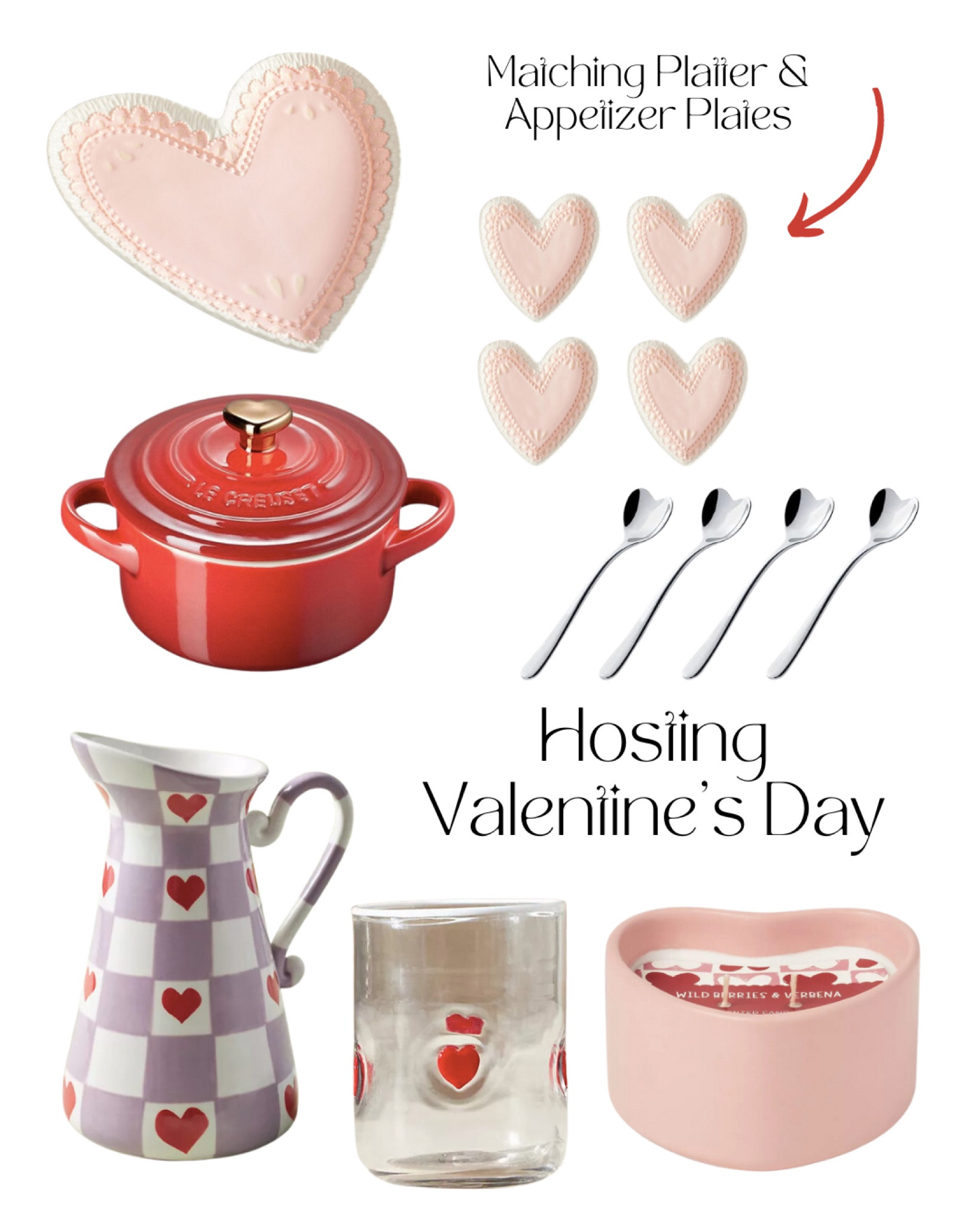 Valentines Day hosting essentials 💕 

Le creuset heart spooks galentine tablescape Valentine’s Day Amazon find Anthropologie 

#LTKhome #LTKfindsunder50 #LTKSeasonal