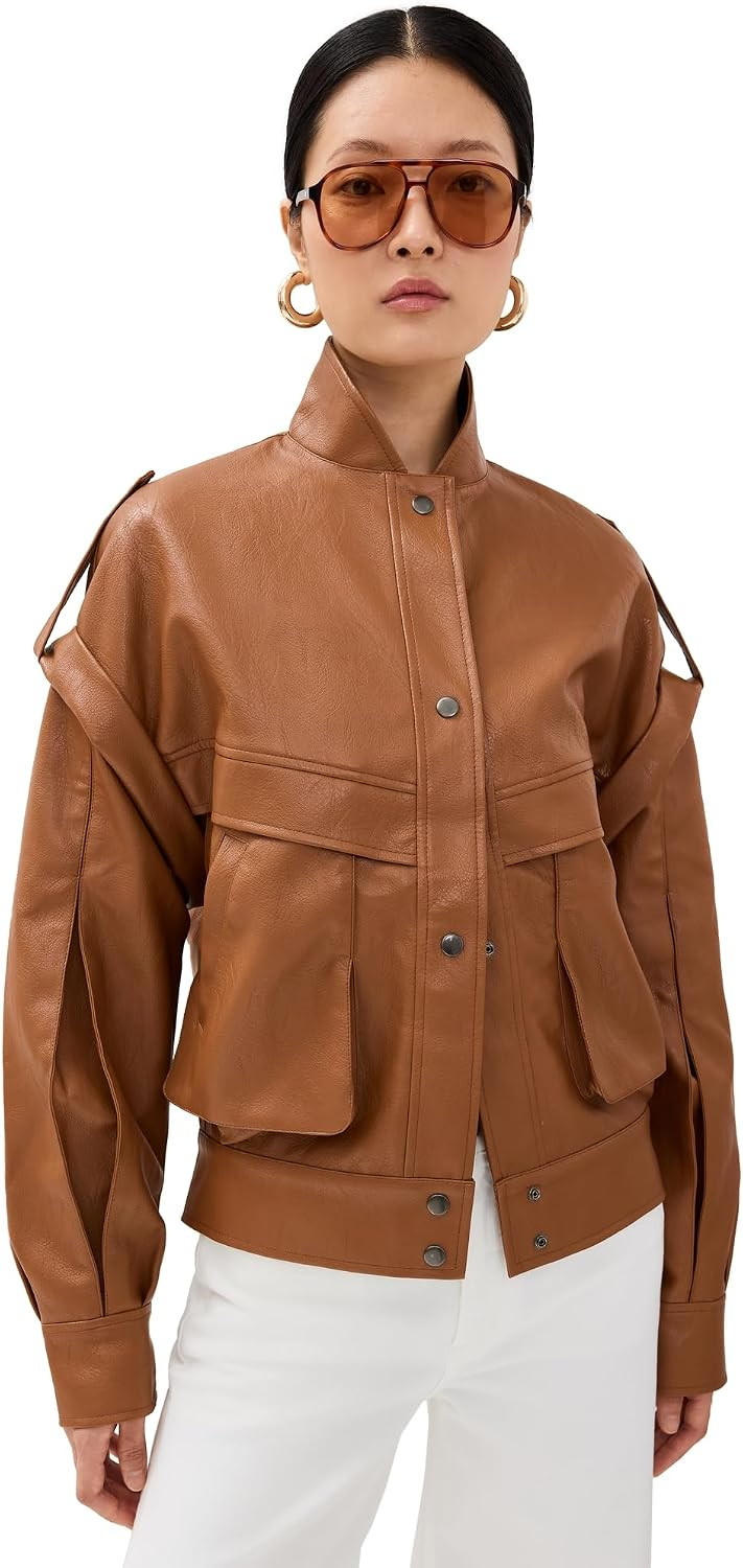 Lioness Women's Madame Bomber Faux Leather Jacket | Amazon (US)