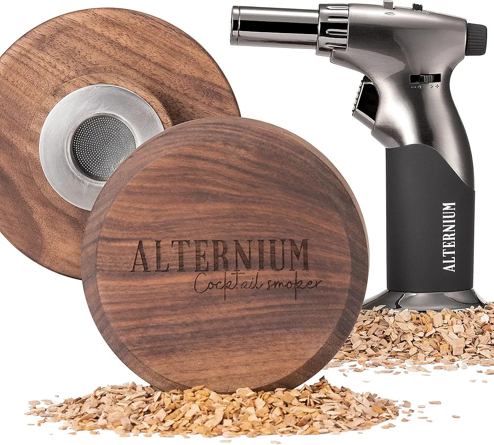 ALTERNIUM Cocktail Smoker Kit w/Torch - Bourbon Old Fashioned Infusion Portable Smoked Whiskey Ba... | Amazon (US)