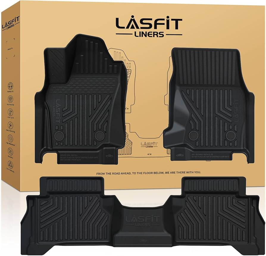 LASFIT Floor Mats for Toyota Tacoma 2024 2025 2026 Double Cab Auto Tran (Not fit Hybrid) All Weat... | Amazon (US)