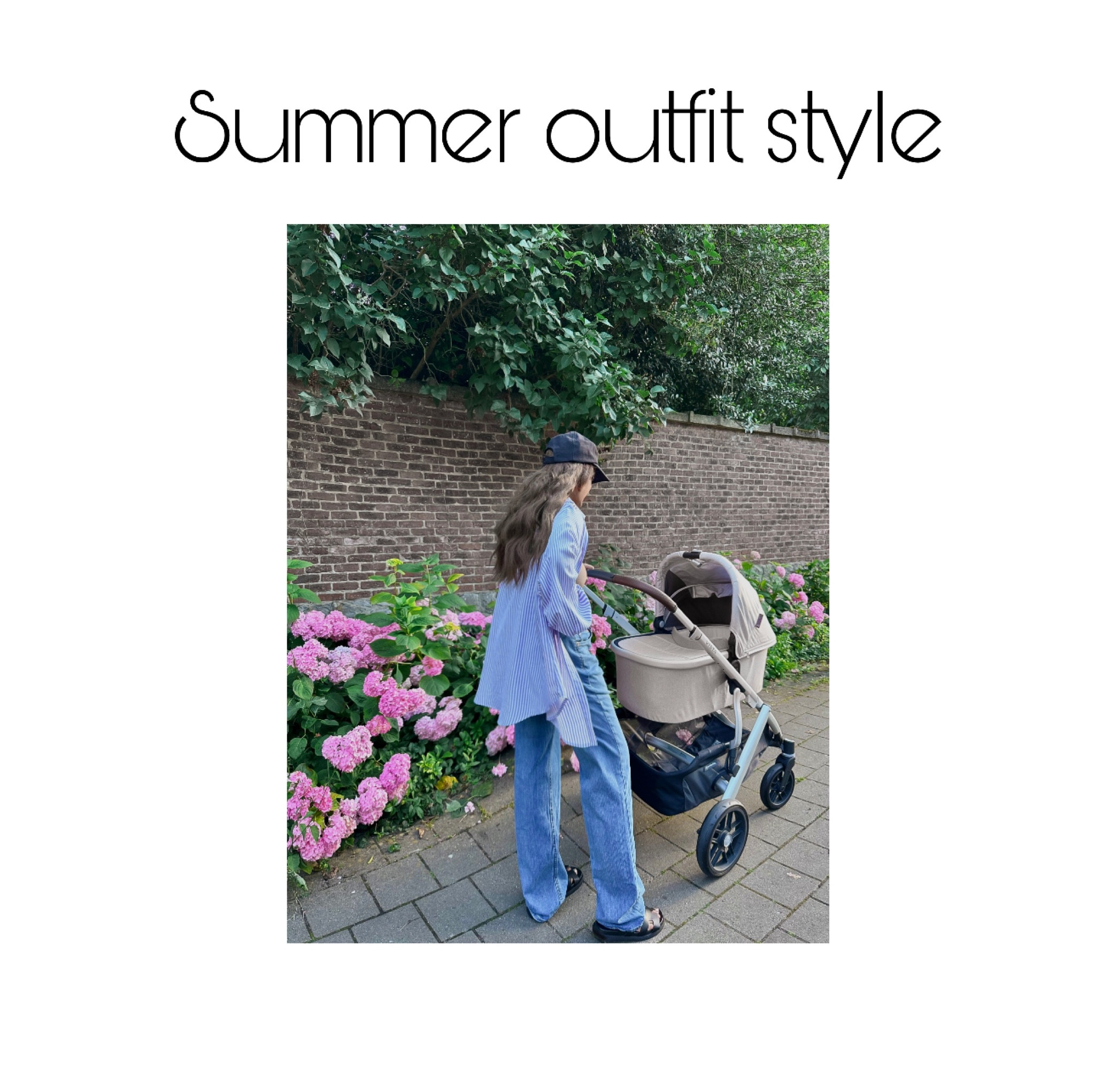 Summer outfit style. hermes chypre sandals. 
How to style a striped button up shirt. 
Levis jeans. 
Best levis jeans. 
Uppababy vista vs stroller. 
Striped button up shirt. Blue Striped button up shirt. 
Hermes sandals.

Mayven Slide in Black Leather
Steve Madden. Hermes sandals dupe. 

#LTKSummerSales #LTKBaby #LTKFamily