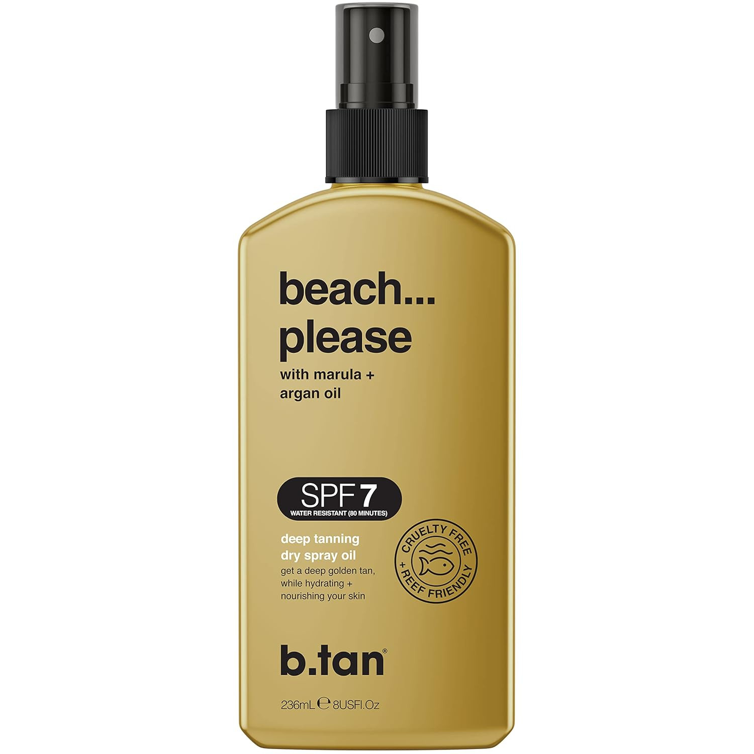 b.tan SPF 7 Deep Tanning Dry Spray | Beach... Please Tanning Oil - Get a Deep Bronze & Golden Tan... | Amazon (US)