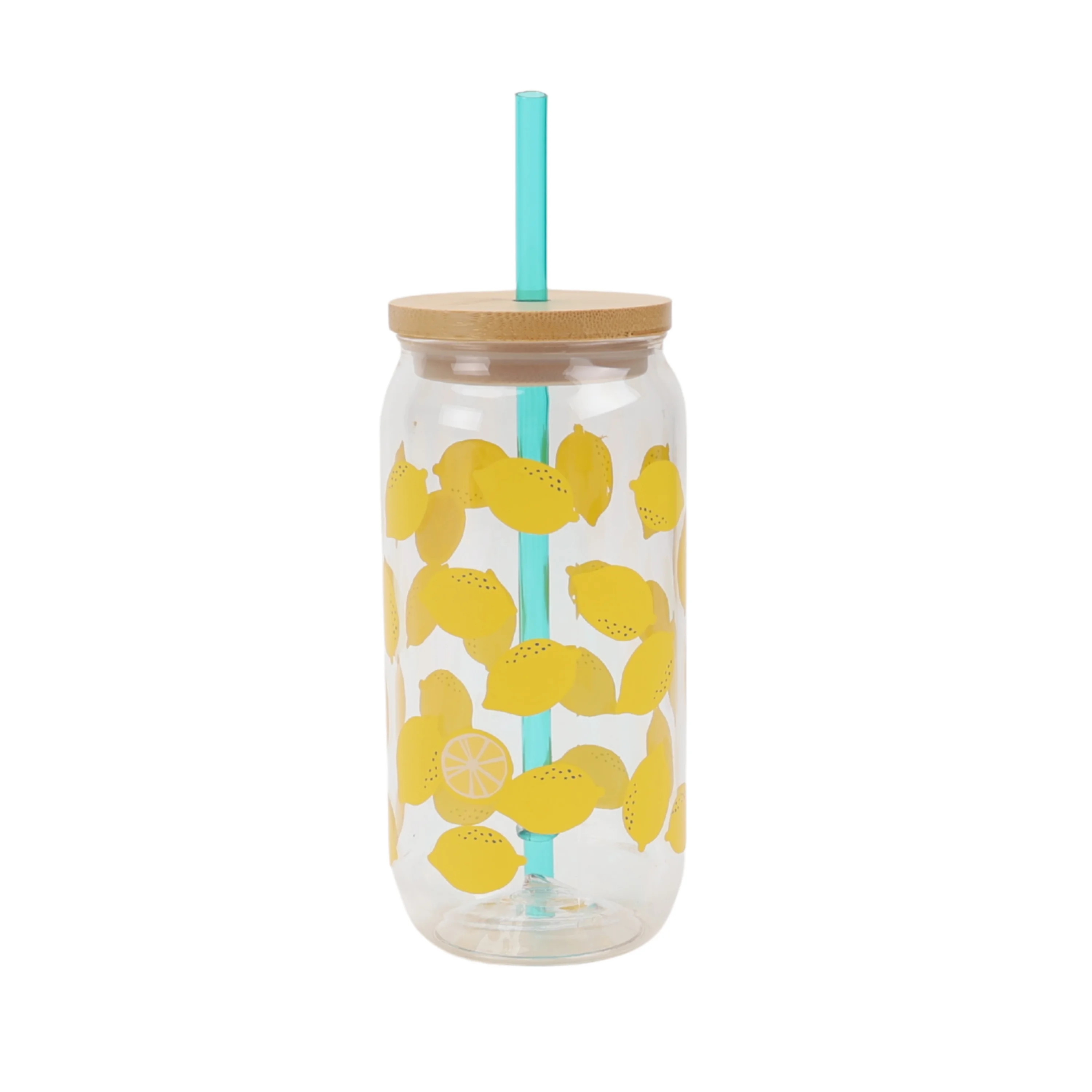 Mainstays 20-Ounce Acrylic Can Shape Tumbler, Lemon Pattern | Walmart (US)