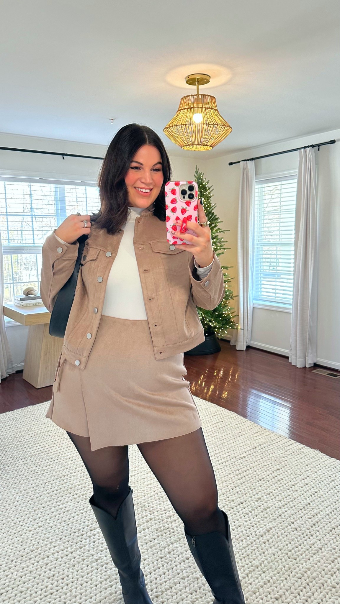 Midsize winter outfit! I had a request recently to share an outfit with cowboy boots 🤠 so I wanted to share this suede matching set! That I actually brought with me to my trip with @torrid but didn’t get a chance to wear! 

Bralette - xl* use code KELLYTK20 to save at @truekind
Bodysuit - xl *use code KELLYELIZXSPANX to save at @spanx 
Tights - size xl 
Skort - size 0 
Jacket - size 0 
Boots - 10 wide calf @dolcevita 



#LTKMidsize #LTKSeasonal