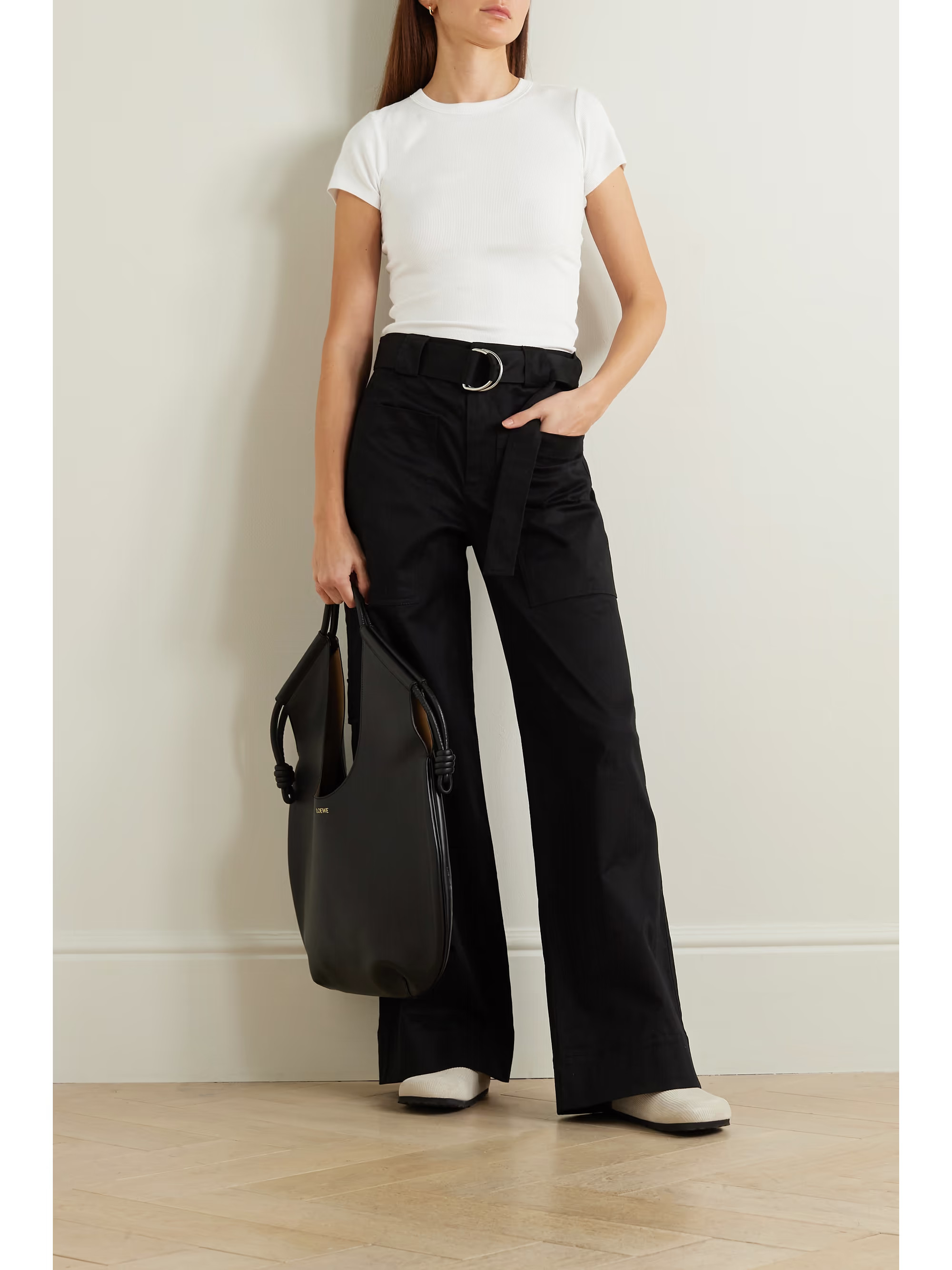 Kelly ribbed stretch-cotton jersey T-Shirt | NET-A-PORTER (US)