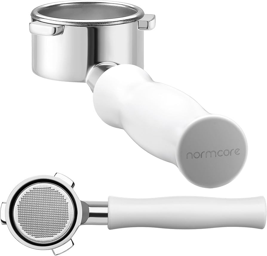 Normcore 54mm Bottomless Portafilter - Bottomless Naked Portafilter - Non-Stick Coating White - F... | Amazon (US)