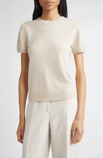 Vince Short Sleeve Wool & Cashmere Sweater in White Sand at Nordstrom Rack, Size Xx-Small | Nordstrom Rack
