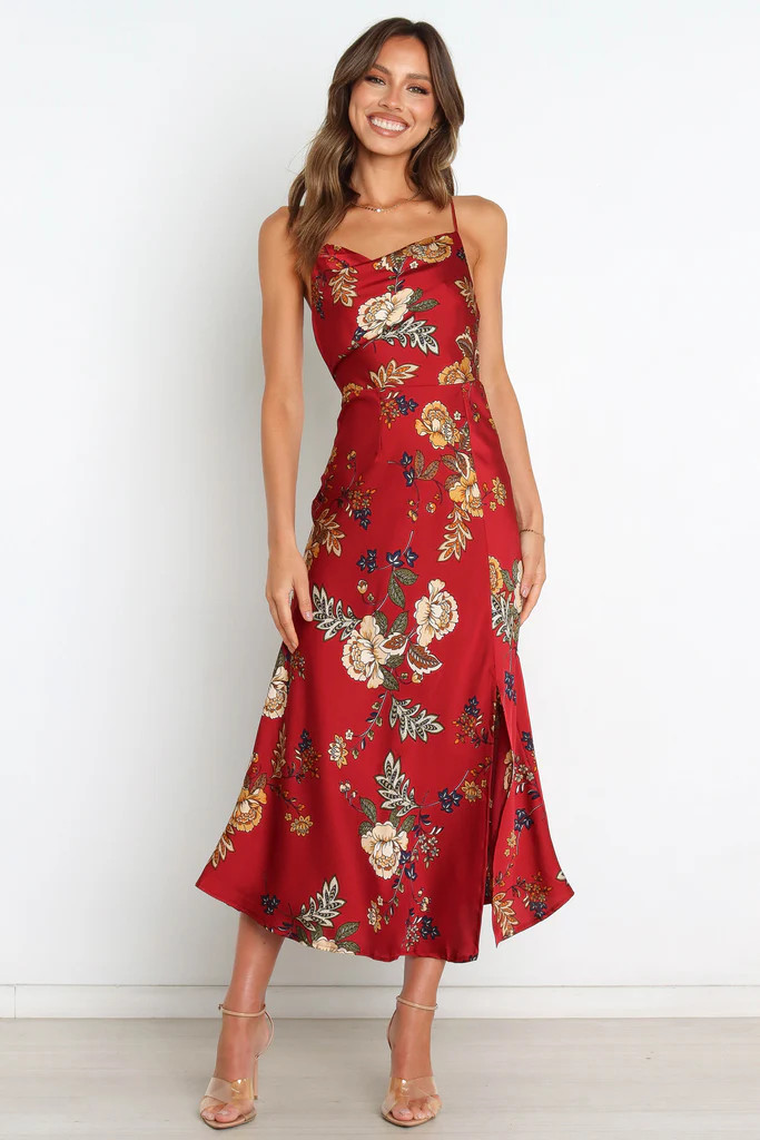 Doriah Dress - Wine | Petal & Pup (AU)