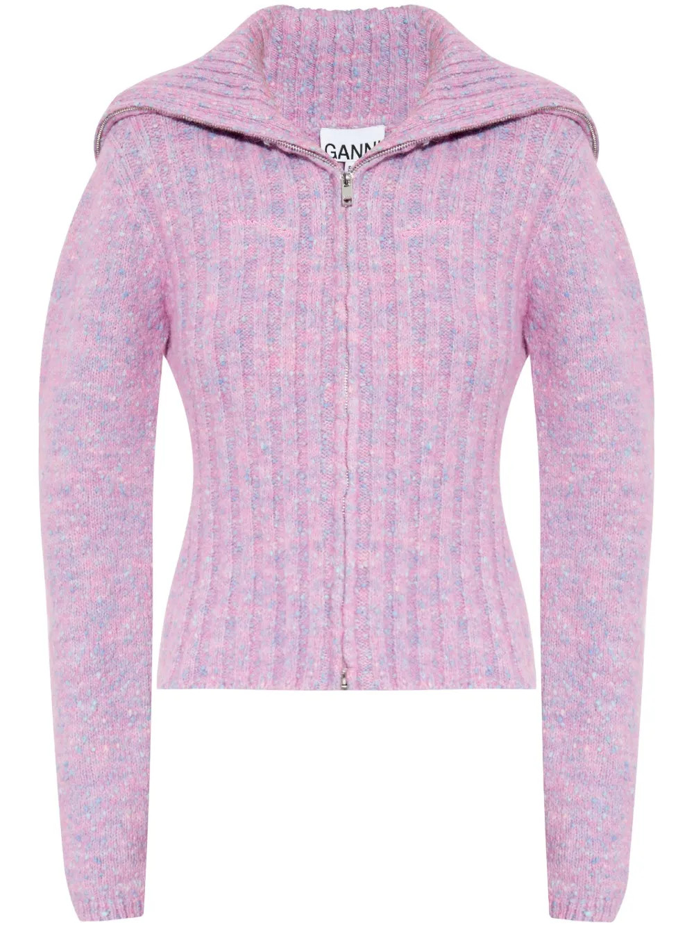 GANNI Cardigan Mit Reißverschluss | Rosa | FARFETCH DE | Farfetch Global