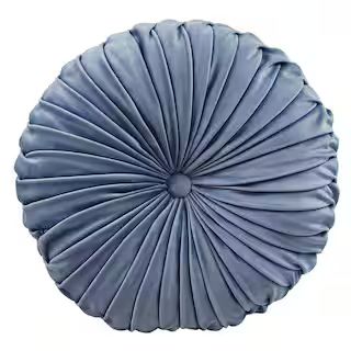 16" Blue Round Pleated Accent Pillow by Ashland® | Michaels Stores
