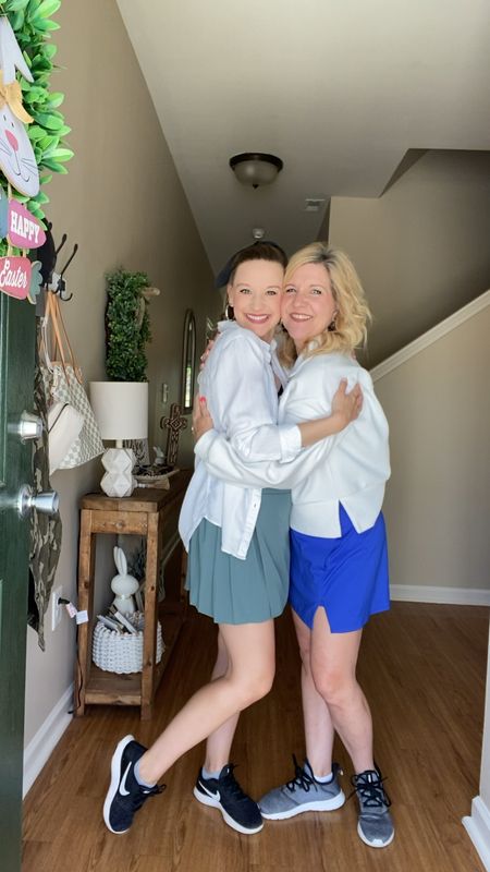 These athletic skirts are perfect for any woman to wear and are so cute for the spring and summertime! My skirt is from Walmart and my moms skirt is from Target! 