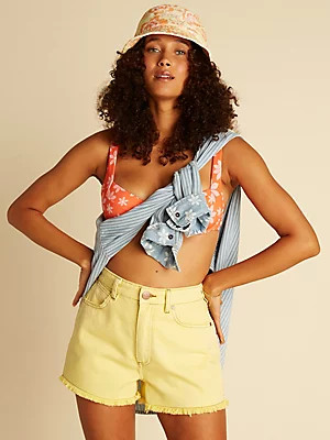 Billabong x Wrangler® Women's Showdown Denim Short | Women's SHORTS & SKIRTS | Wrangler® | Wrangler