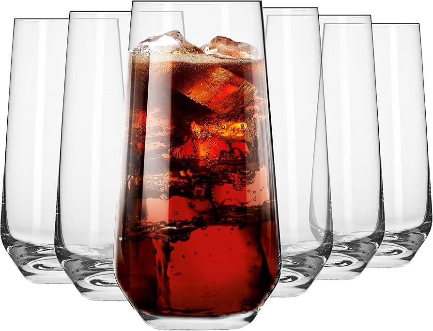 Krosno Water Glasses Set of 6, 16.2 oz, Splendour Collection | Amazon (US)