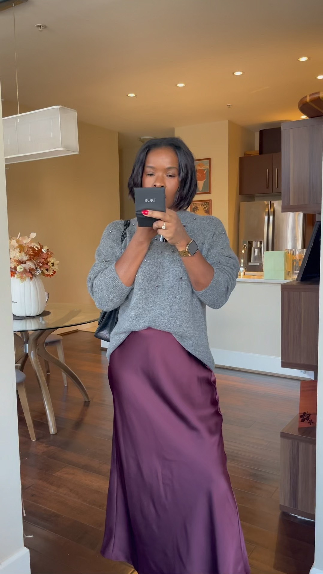 Burgundy and grey together is so good. 

Satin skirt, targetstyle, target, Bordeaux 

#LTKHoliday #LTKFindsUnder50 #LTKStyleTip