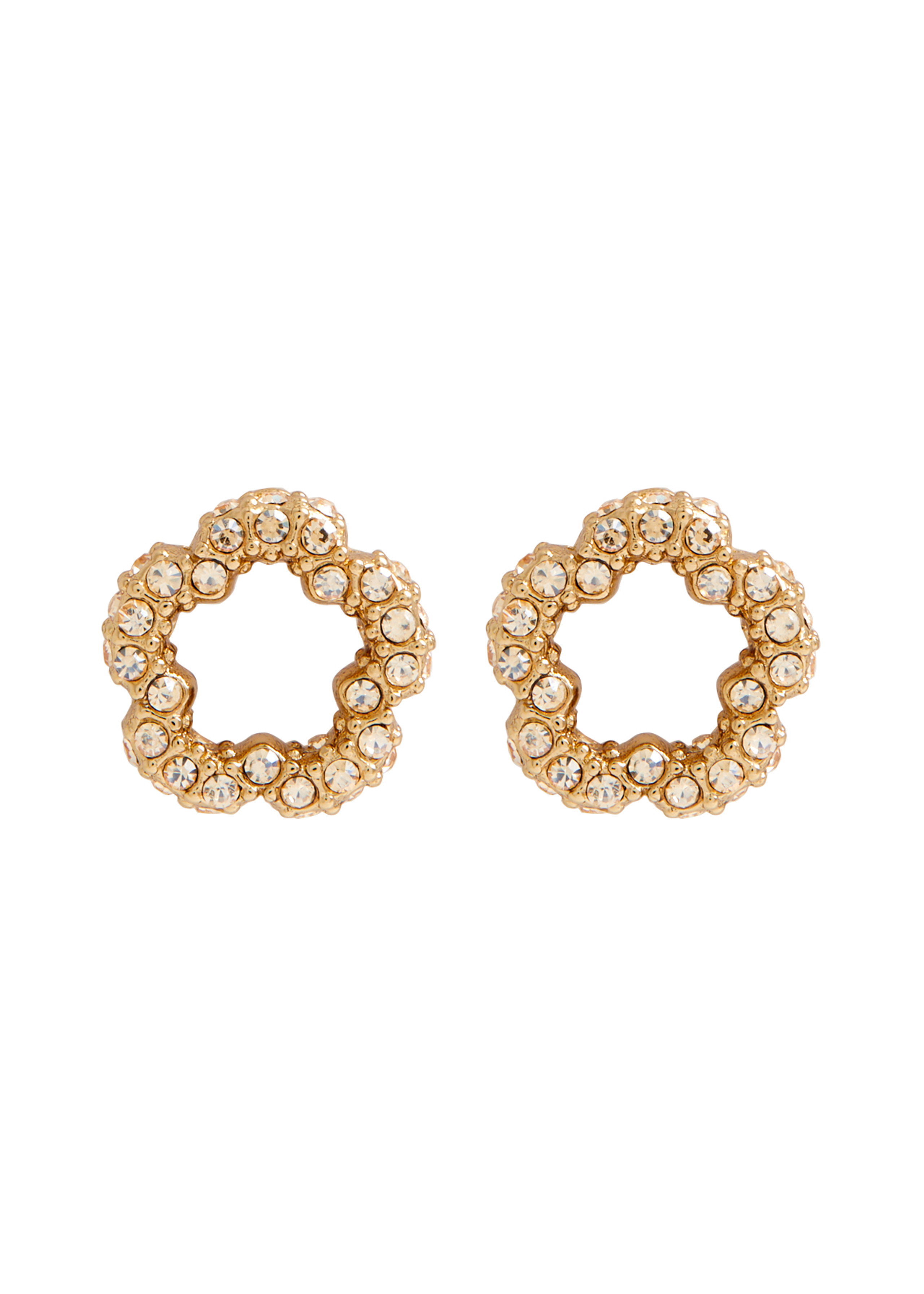 Tea Rose crystal-embellished stud earrings | Harvey Nichols