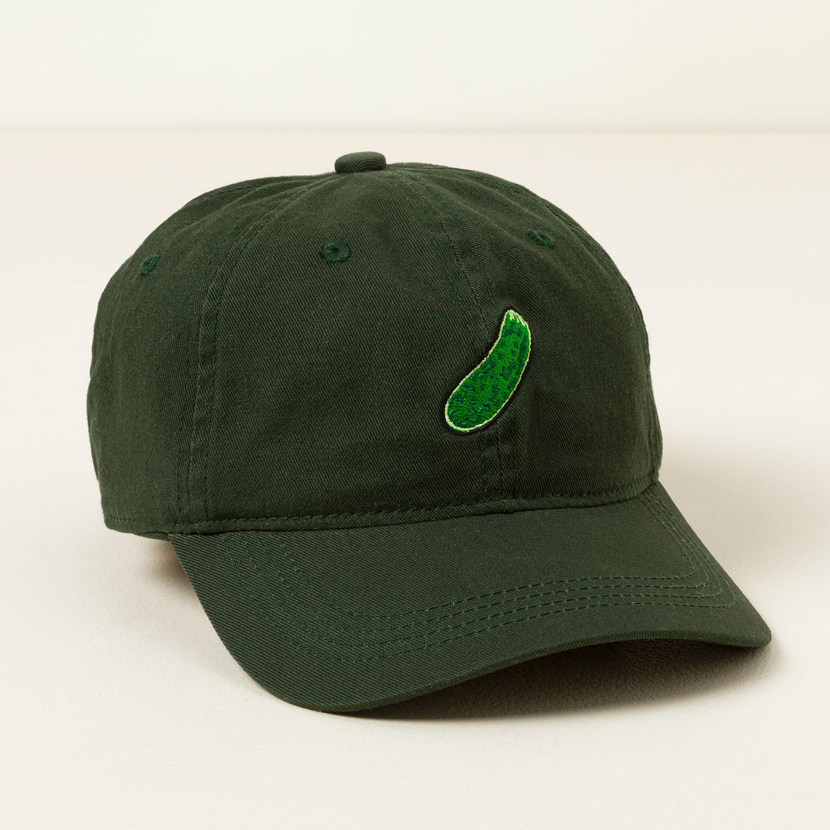 Lucky Pickle Embroidered Hat | UncommonGoods