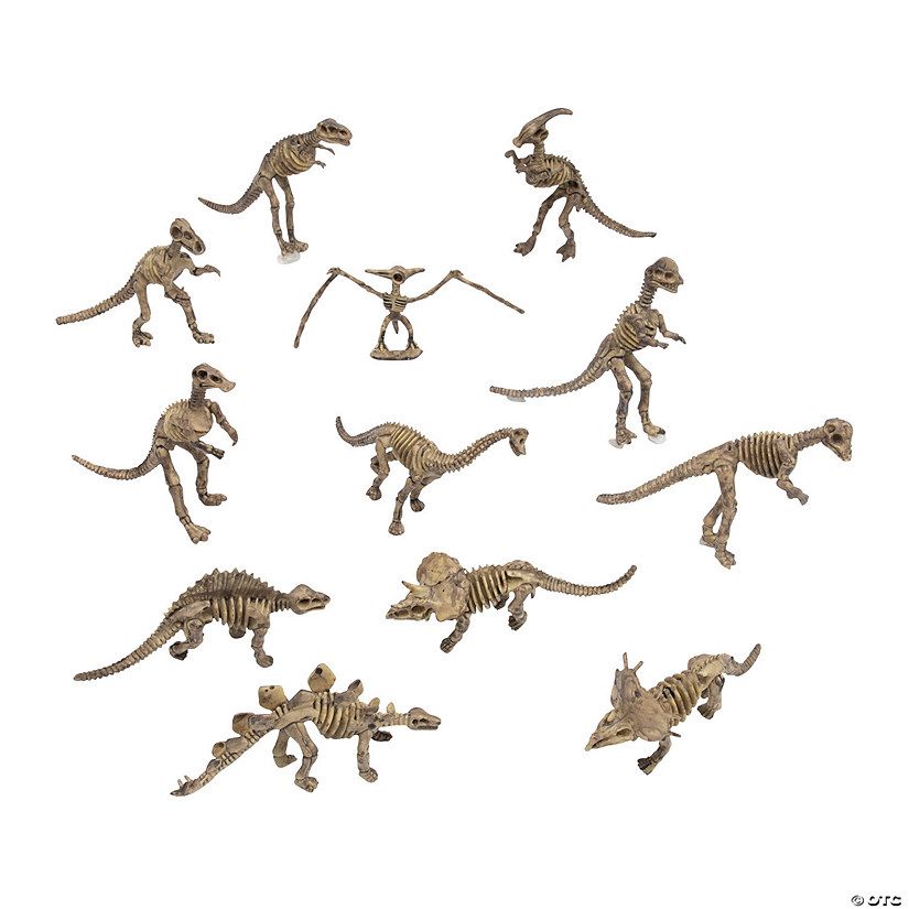 Dino-Mite Dinosaur Skeletons - 12 Pc. | Oriental Trading Company