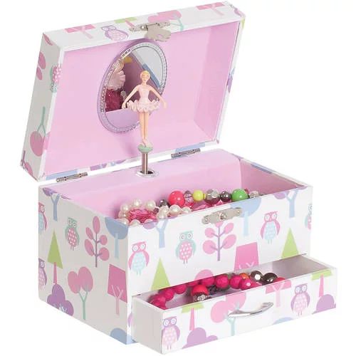 Molly Girls' Musical Ballerina Jewelry Box, Owl Pattern - Walmart.com | Walmart (US)