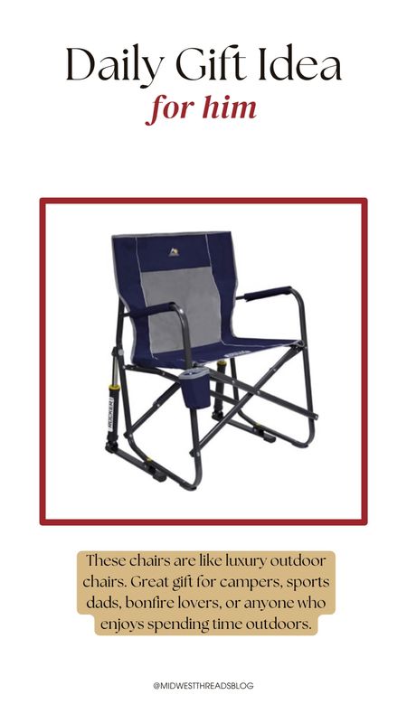 Gifts for him, camping chair, rocking chair, gift idea for guys 

#LTKHoliday #LTKCyberWeek #LTKGiftGuide