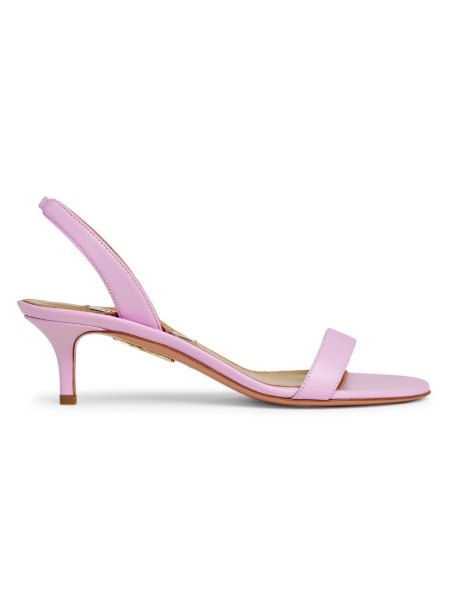 So Nude 50MM Leather Sandals | Saks Fifth Avenue
